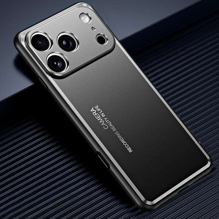 For iPhone 17 Pro Max Frosted Metal Phone Case