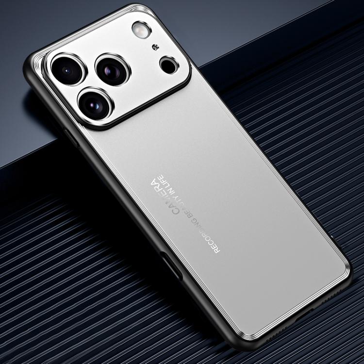For iPhone 17 Pro Max Frosted Metal Phone Case