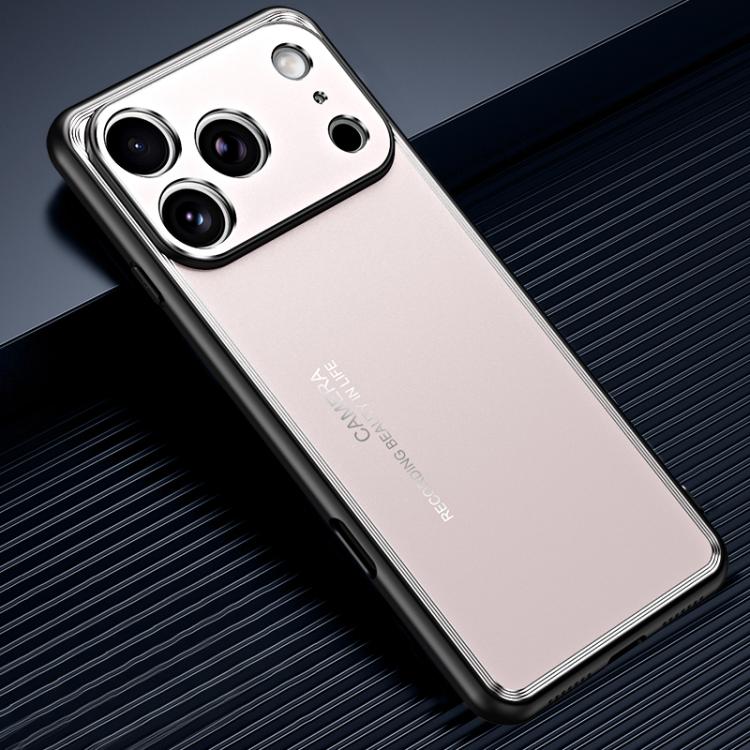 For iPhone 17 Pro Max Frosted Metal Phone Case