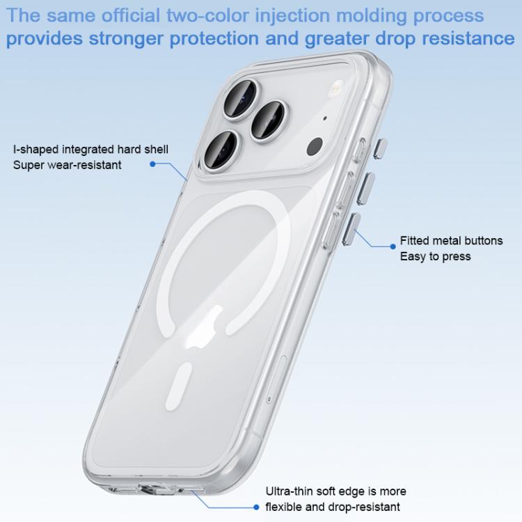 For iPhone 17 Pro Max Benks Ice Crystal Clear MagSafe Magnetic Phone Case - Transparent