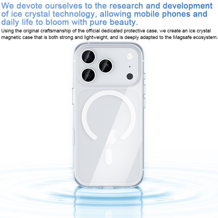 For iPhone 17 Pro Benks Ice Crystal Clear MagSafe Magnetic Phone Case - Transparent