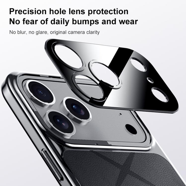 For iPhone Air Plain Leather PC Phone Case
