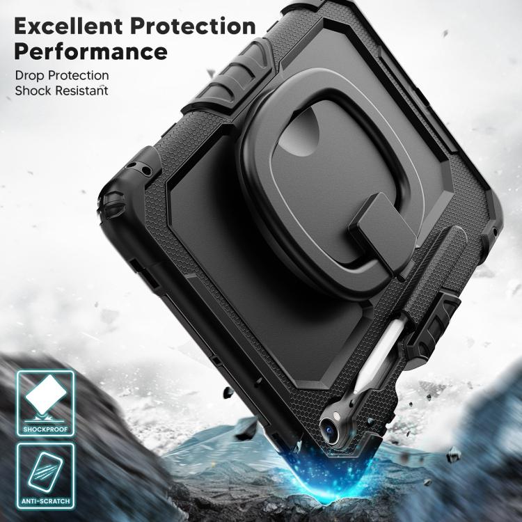 For Samsung Galaxy Tab S11 D Type Silicone Hybrid PC Tablet Case with Handle Holder