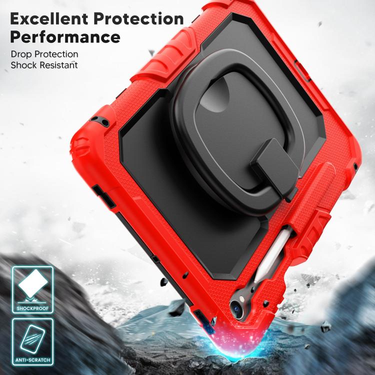 For Samsung Galaxy Tab S11 D Type Silicone Hybrid PC Tablet Case with Handle Holder