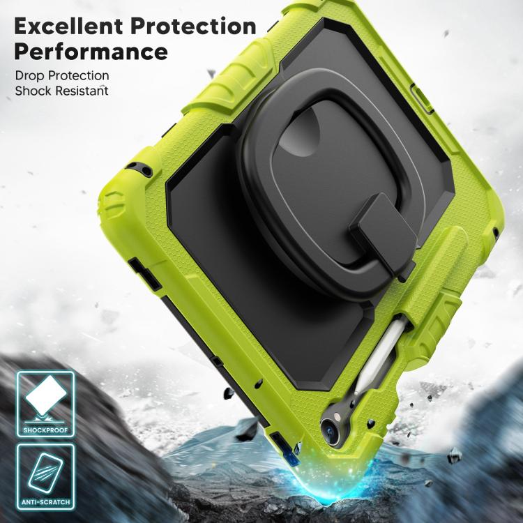For Samsung Galaxy Tab S11 D Type Silicone Hybrid PC Tablet Case with Handle Holder