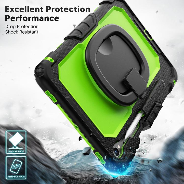 For Samsung Galaxy Tab S11 D Type Silicone Hybrid PC Tablet Case with Handle Holder