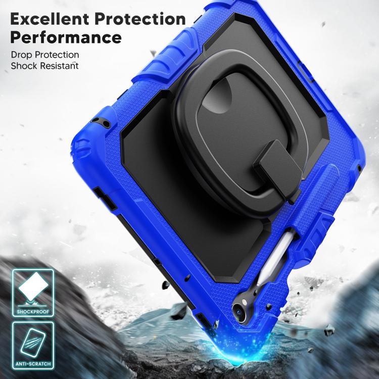 For Samsung Galaxy Tab S11 D Type Silicone Hybrid PC Tablet Case with Handle Holder