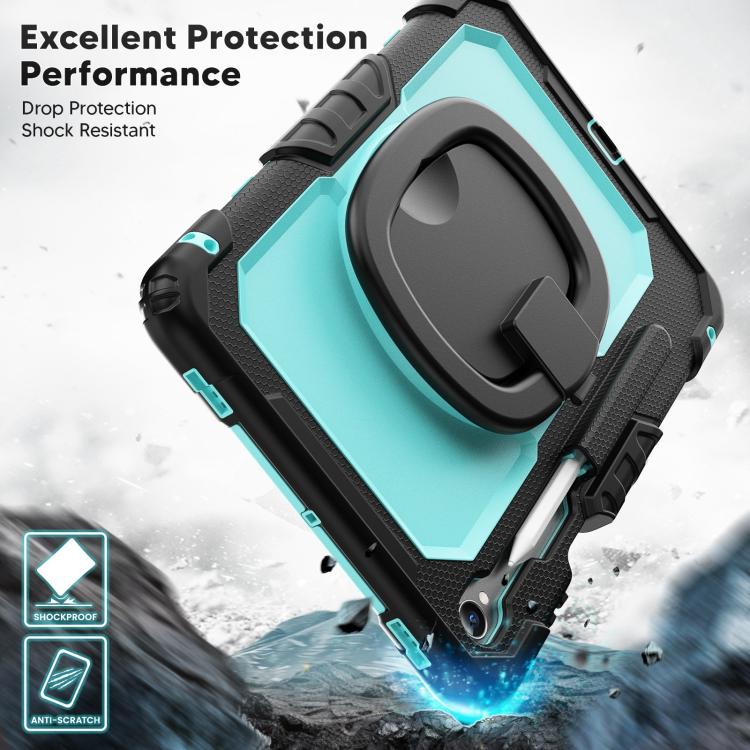 For Samsung Galaxy Tab S11 D Type Silicone Hybrid PC Tablet Case with Handle Holder