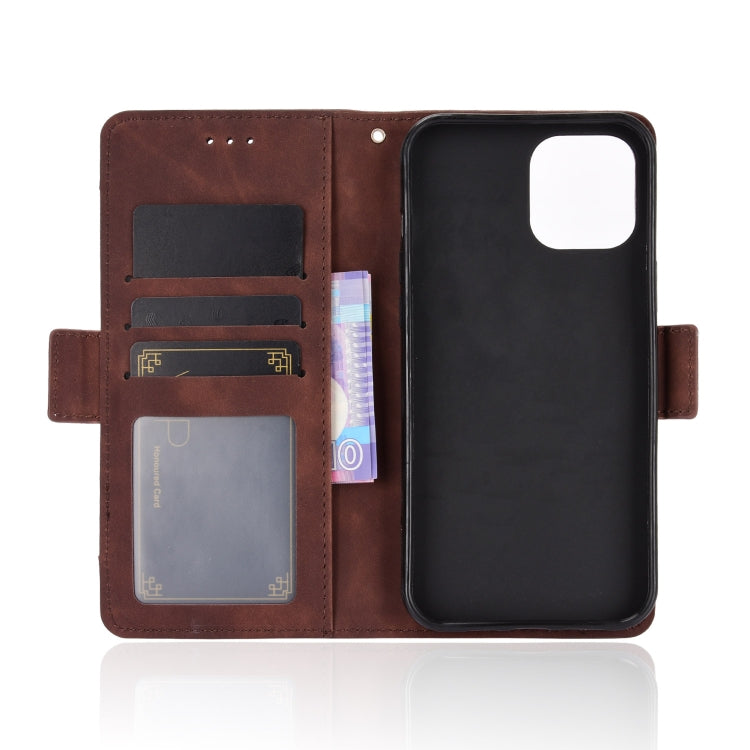 For iPhone 12 Pro Max Multiple Card Slots Horizontal Flip Leather Case with Holder & Wallet