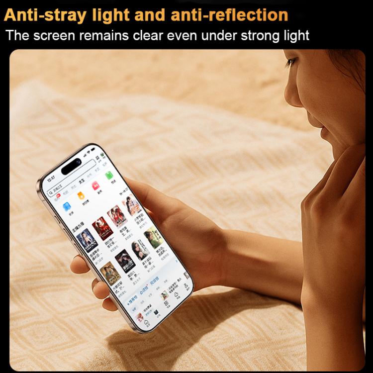 For iPhone 17 Pro Max Benks King Kong Corning Hot-bend Full-glue AR Anti-reflective Tempered Film Quick-install Version