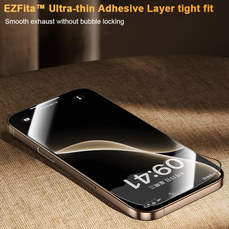 For iPhone 17 Pro Benks King Kong Corning Hot-bend Full-glue AR Anti-reflective Tempered Film Quick-install Version