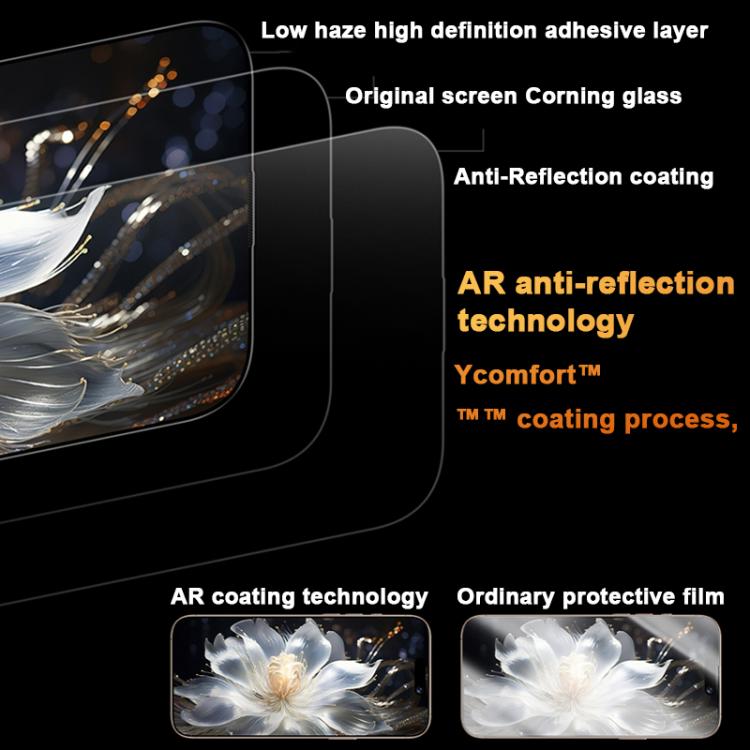 For iPhone 17 Pro Max Benks King Kong Corning Hot-bend Full-glue AR Anti-reflective Tempered Film Quick-install Version