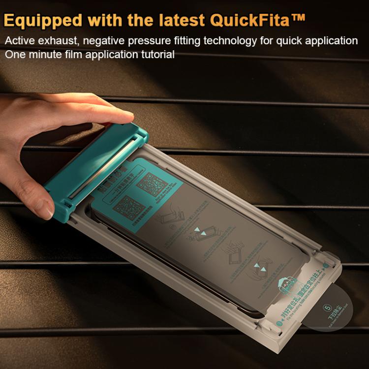 For iPhone 17 Pro Benks King Kong Corning Hot-bend Full-glue AR Anti-reflective Tempered Film Quick-install Version