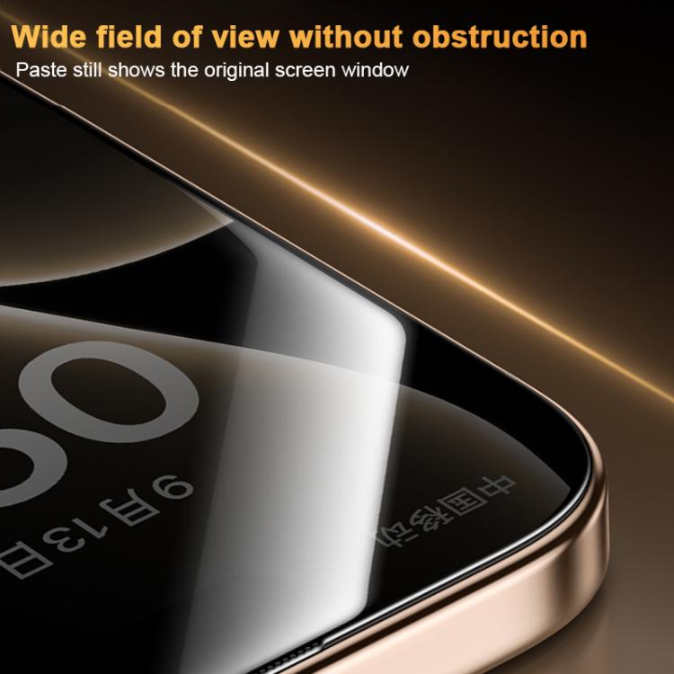 For iPhone 17 Pro Benks King Kong Corning Hot-bend Full-glue Privacy Tempered Film Quick-install Version