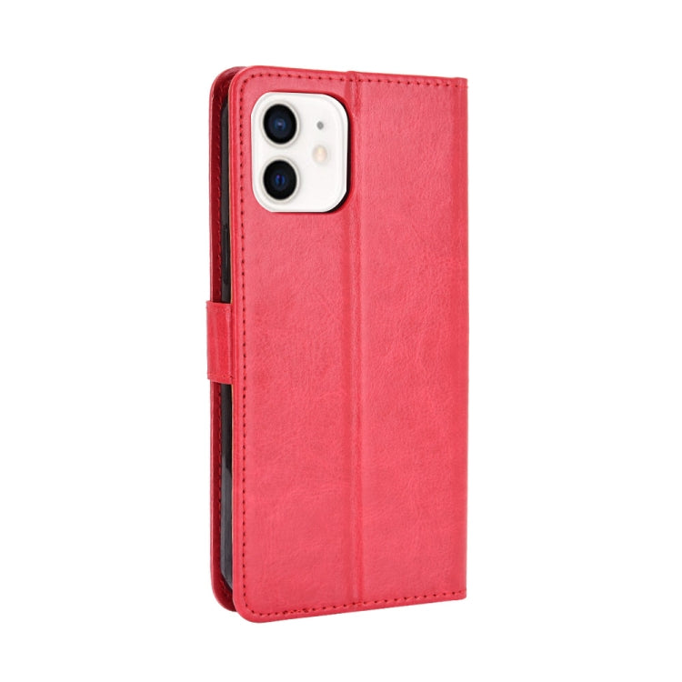 For iPhone 12 mini Crazy Horse Texture Horizontal Flip Leather Case with Holder & Card Slots & Wallet & Lanyard