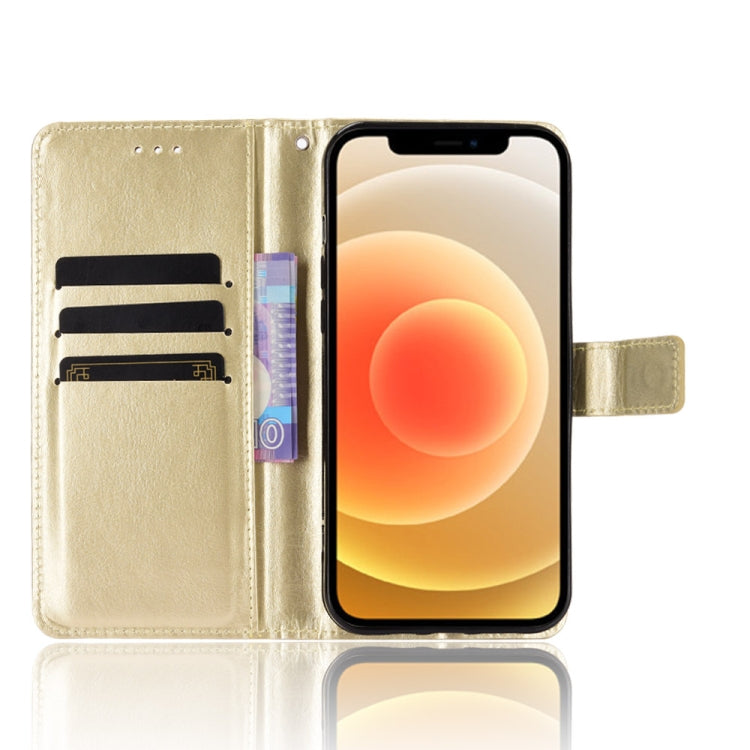 For iPhone 12 mini Crazy Horse Texture Horizontal Flip Leather Case with Holder & Card Slots & Wallet & Lanyard