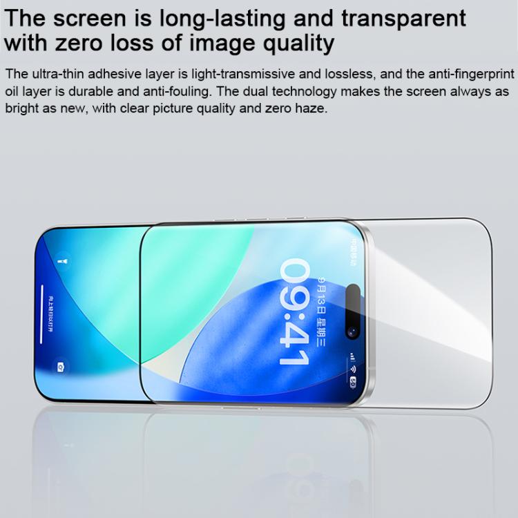 For iPhone 17 Pro Max Benks Zero Curve Edge HD Tempered Screen Protector