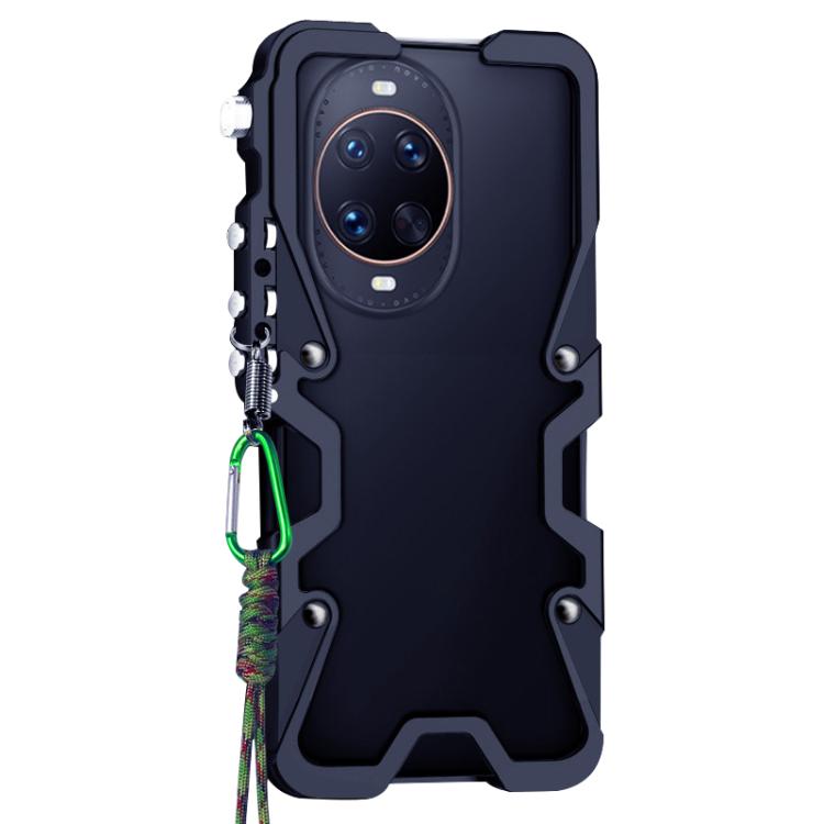 For Huawei nova 14 Pro Trigger Design Hollow Metal Frame Phone Case with Lanyard