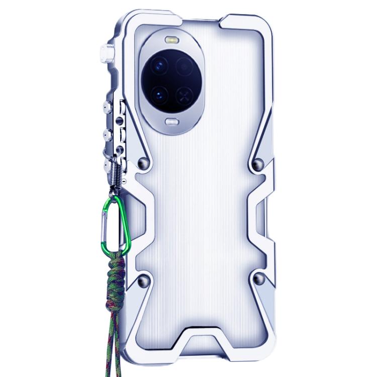 For Huawei nova 15 Trigger Design Hollow Metal Frame Phone Case with Lanyard