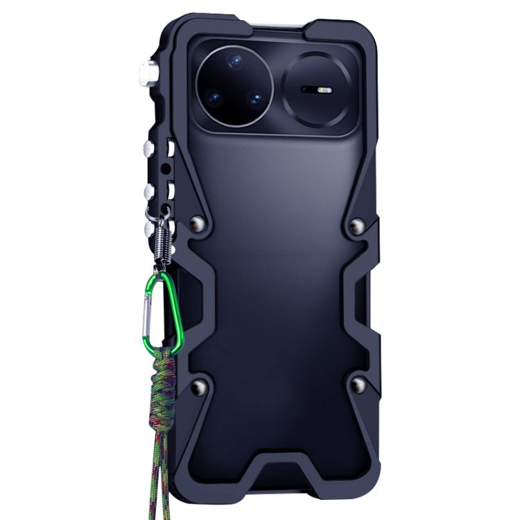 For Huawei nova 15 Pro Trigger Design Hollow Metal Frame Phone Case with Lanyard