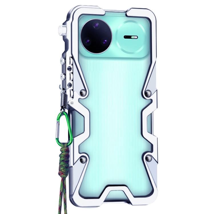 For Huawei nova 15 Pro Trigger Design Hollow Metal Frame Phone Case with Lanyard