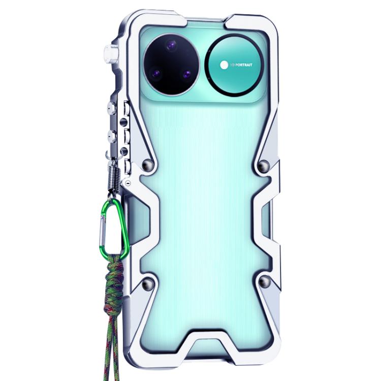 For Huawei nova 15 Ultra Trigger Design Hollow Metal Frame Phone Case with Lanyard
