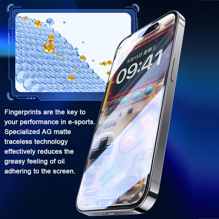 For iPhone 17 Pro Max Benks Zero Curve Edge Gaming Frosted Tempered Screen Protector