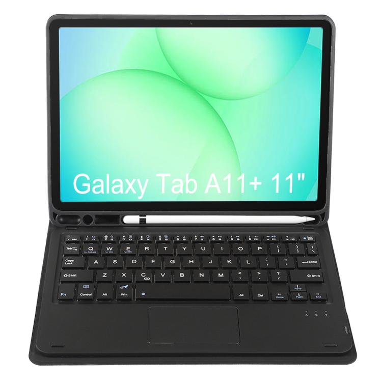 For Samsung Galaxy Tab A11+ Candy Color TPU Touch Bluetooth Keyboard Leather Tablet Case with Pen Holder
