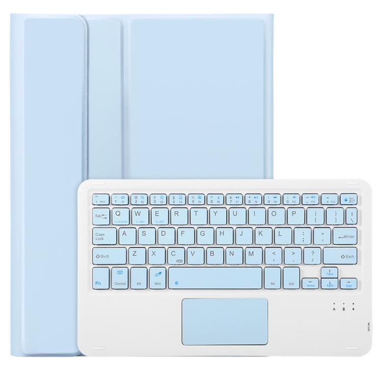 For Samsung Galaxy Tab A11+ Candy Color TPU Touch Bluetooth Keyboard Leather Tablet Case with Pen Holder