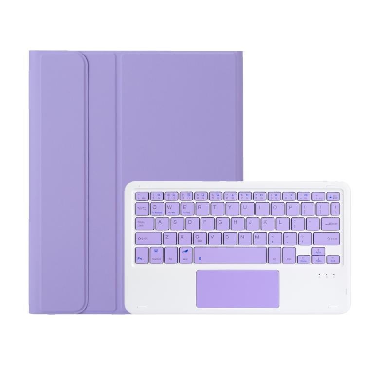 For Samsung Galaxy Tab A11+ Candy Color TPU Touch Bluetooth Keyboard Leather Tablet Case with Pen Holder