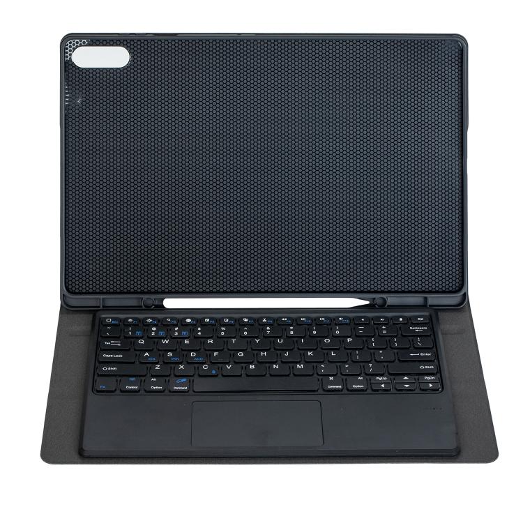 For Samsung Galaxy Tab S11 Ultra Candy Color TPU Touch Bluetooth Keyboard Leather Tablet Case with Pen Holder