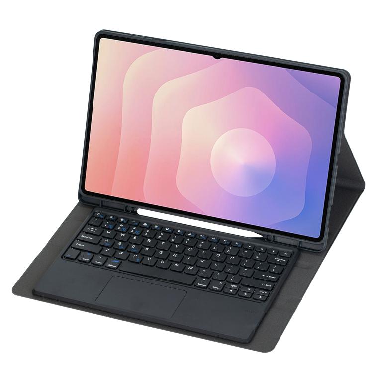 For Samsung Galaxy Tab S11 Ultra Candy Color TPU Touch Bluetooth Keyboard Leather Tablet Case with Pen Holder
