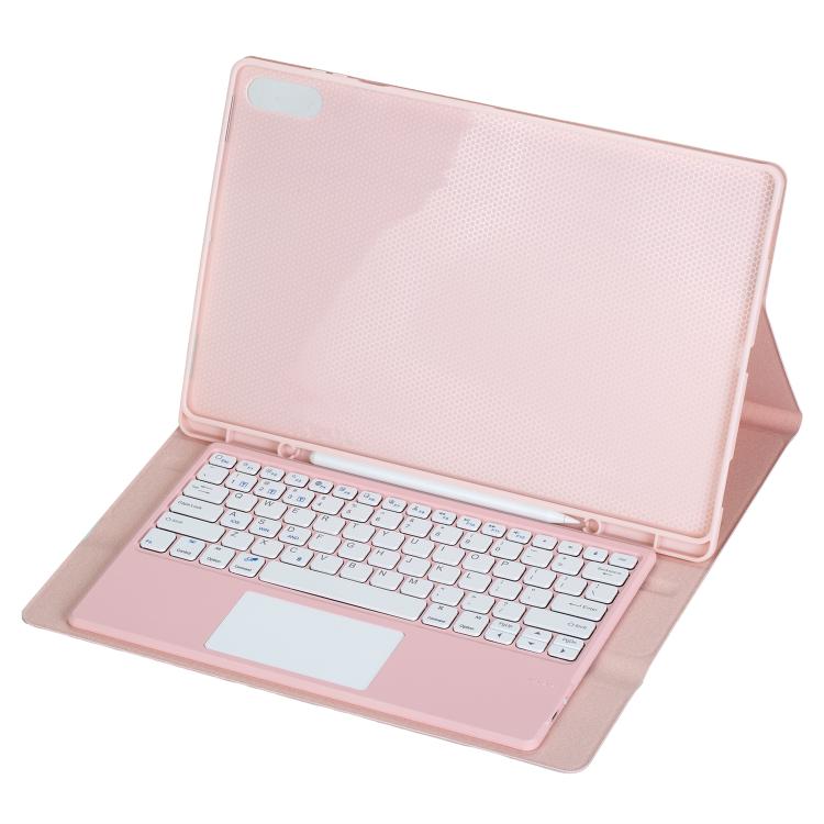 For Samsung Galaxy Tab S11 Ultra Candy Color TPU Touch Bluetooth Keyboard Leather Tablet Case with Pen Holder