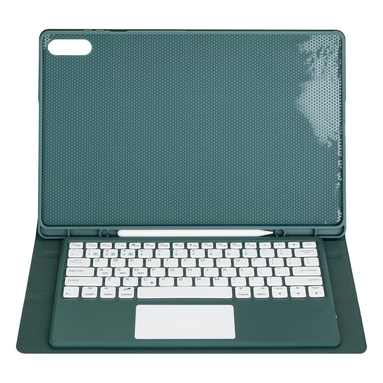 For Samsung Galaxy Tab S11 Ultra Candy Color TPU Touch Bluetooth Keyboard Leather Tablet Case with Pen Holder