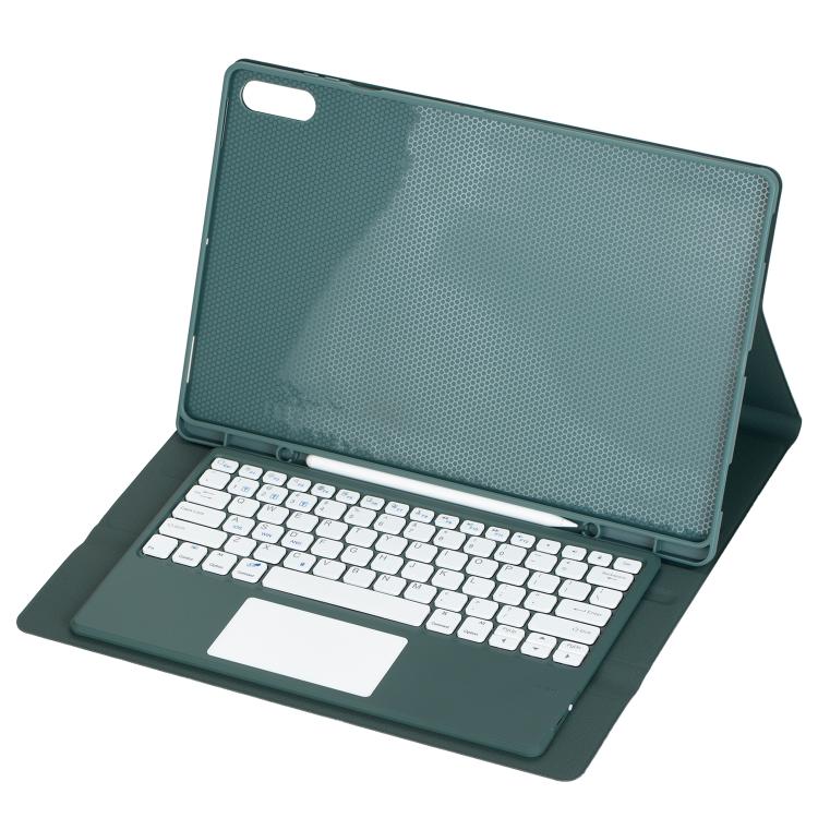 For Samsung Galaxy Tab S11 Ultra Candy Color TPU Touch Bluetooth Keyboard Leather Tablet Case with Pen Holder