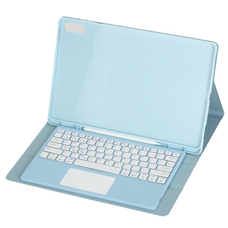 For Samsung Galaxy Tab S11 Ultra Candy Color TPU Touch Bluetooth Keyboard Leather Tablet Case with Pen Holder