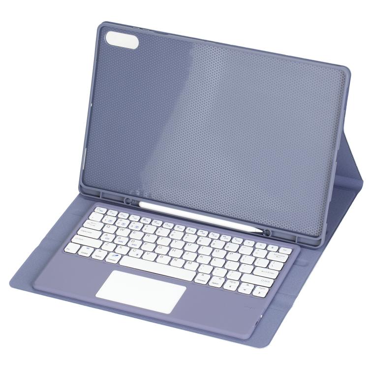 For Samsung Galaxy Tab S11 Ultra Candy Color TPU Touch Bluetooth Keyboard Leather Tablet Case with Pen Holder