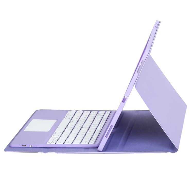 For Samsung Galaxy Tab S11 Ultra Candy Color TPU Touch Bluetooth Keyboard Leather Tablet Case with Pen Holder