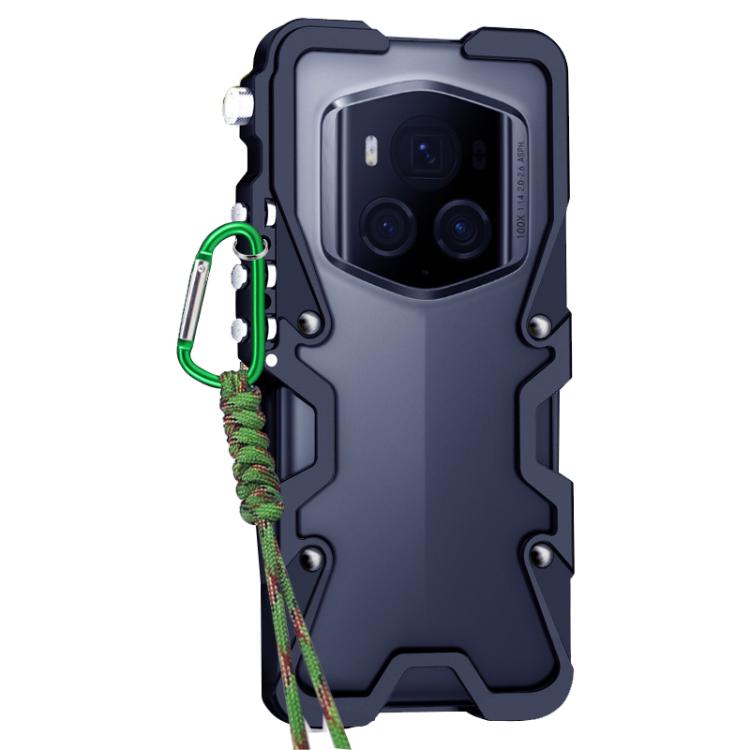 For Honor Magic6 RSR Porsche Design Trigger Design Hollow Metal Frame Phone Case with Lanyard