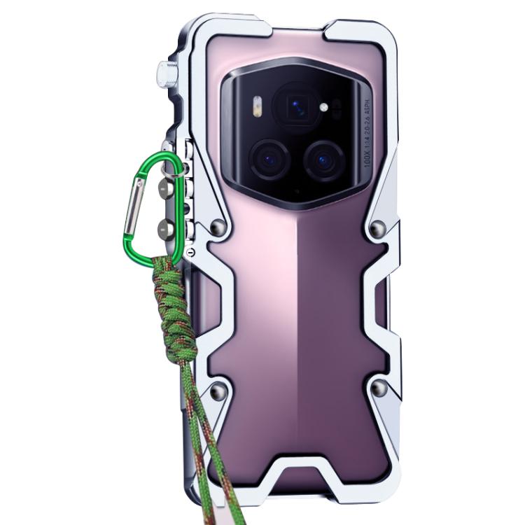 For Honor Magic6 RSR Porsche Design Trigger Design Hollow Metal Frame Phone Case with Lanyard