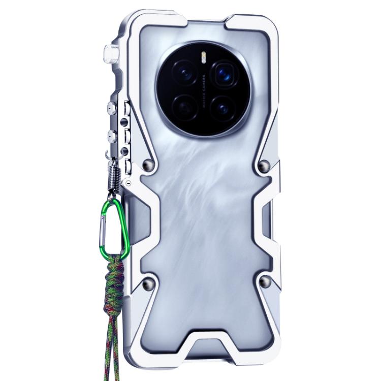 For Honor Magic7 Pro Trigger Design Hollow Metal Frame Phone Case with Lanyard