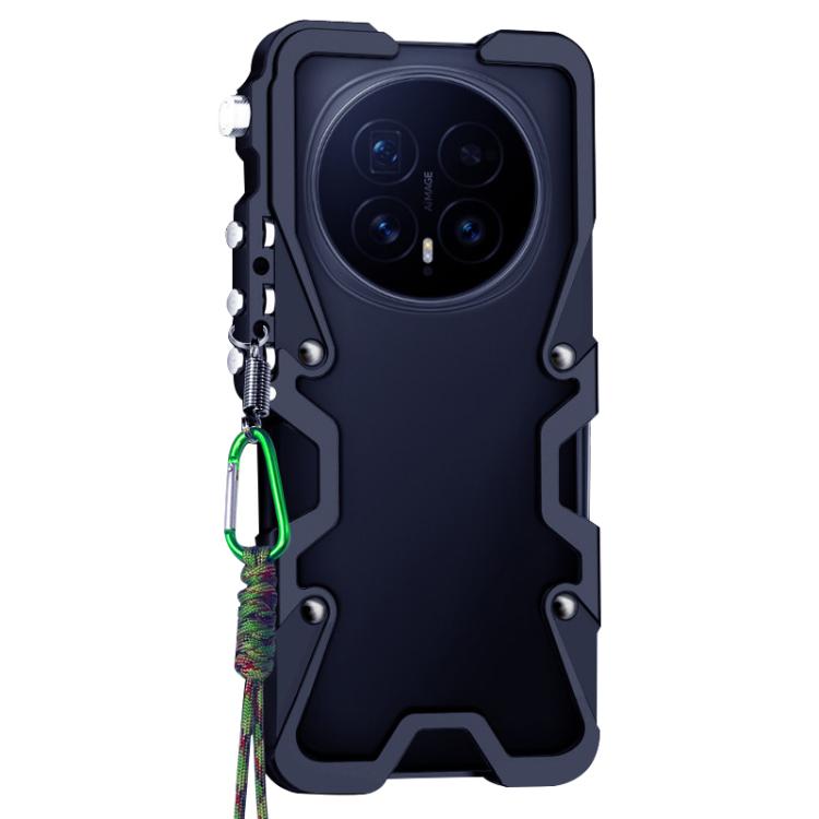 For Honor Magic8 Trigger Design Hollow Metal Frame Phone Case with Lanyard