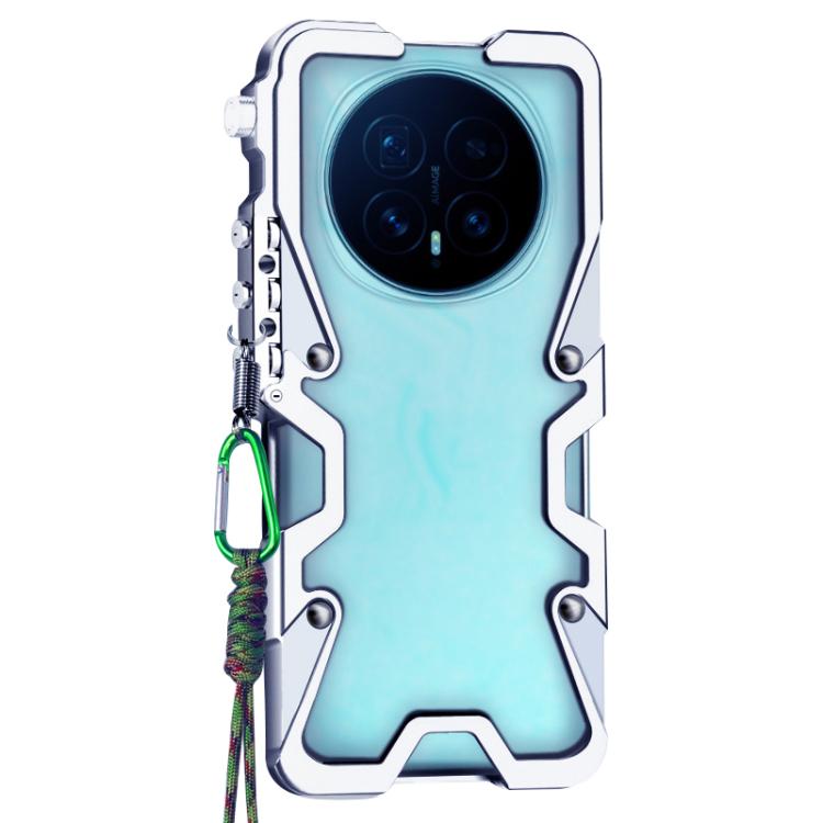 For Honor Magic8 Trigger Design Hollow Metal Frame Phone Case with Lanyard