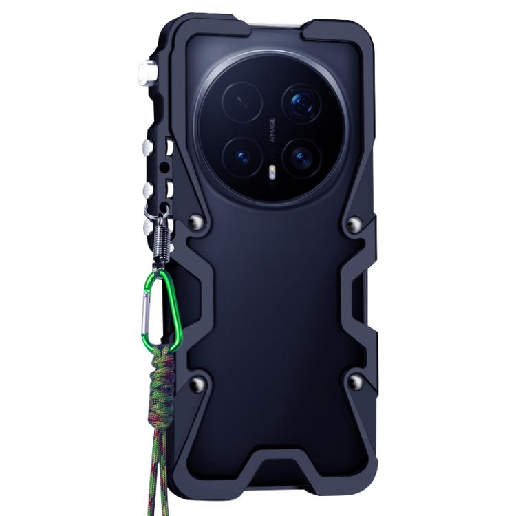 For Honor Magic8 Pro Trigger Design Hollow Metal Frame Phone Case with Lanyard