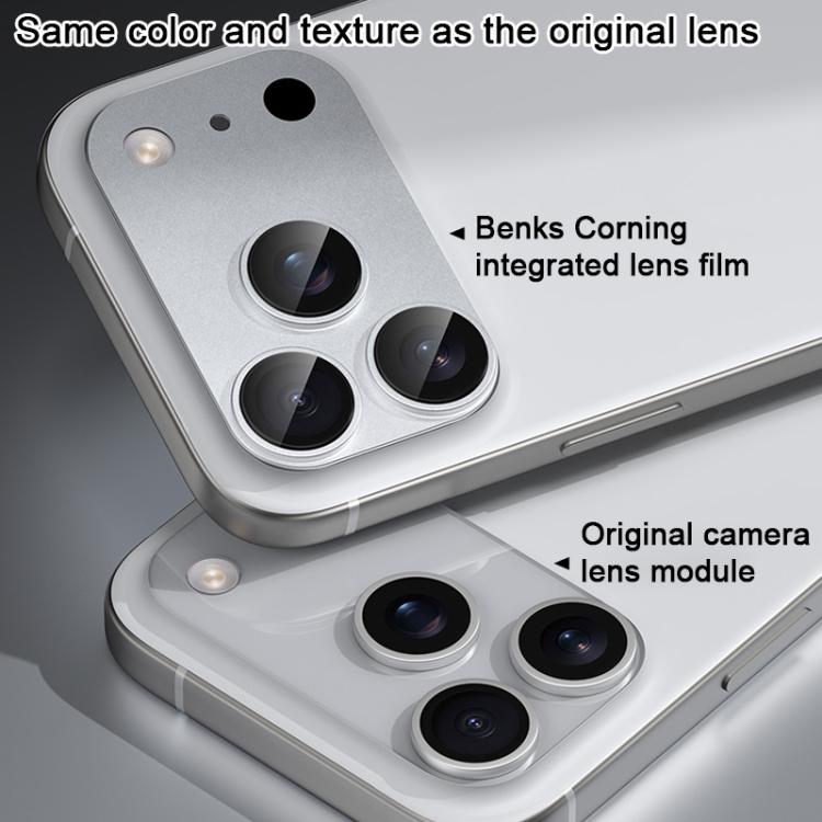 For iPhone 17 Pro Benks King Kong Corning Integrated Metal Phone Lens Screen Protector