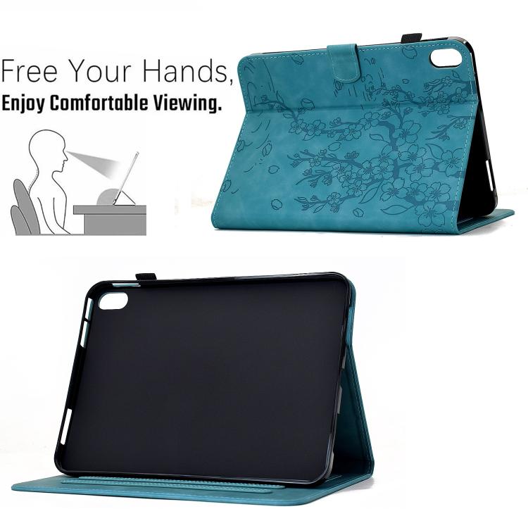 For Xiaomi Redmi Pad 2 2025 Plum Blossom Embossed Smart Leather Tablet Case