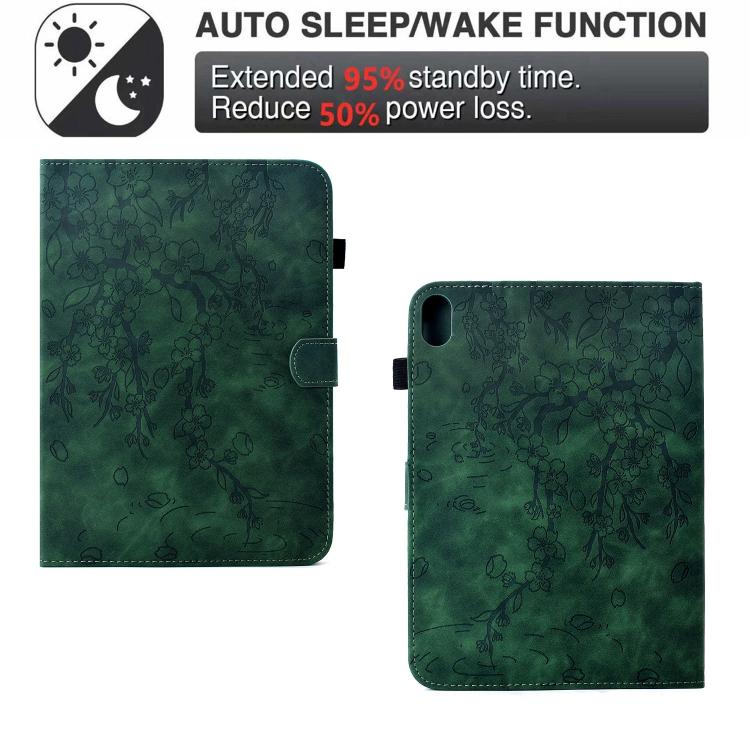 For Xiaomi Redmi Pad 2 2025 Plum Blossom Embossed Smart Leather Tablet Case