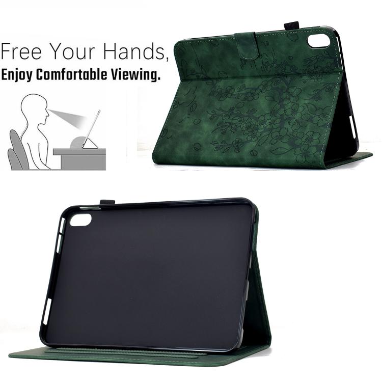 For Xiaomi Redmi Pad 2 2025 Plum Blossom Embossed Smart Leather Tablet Case