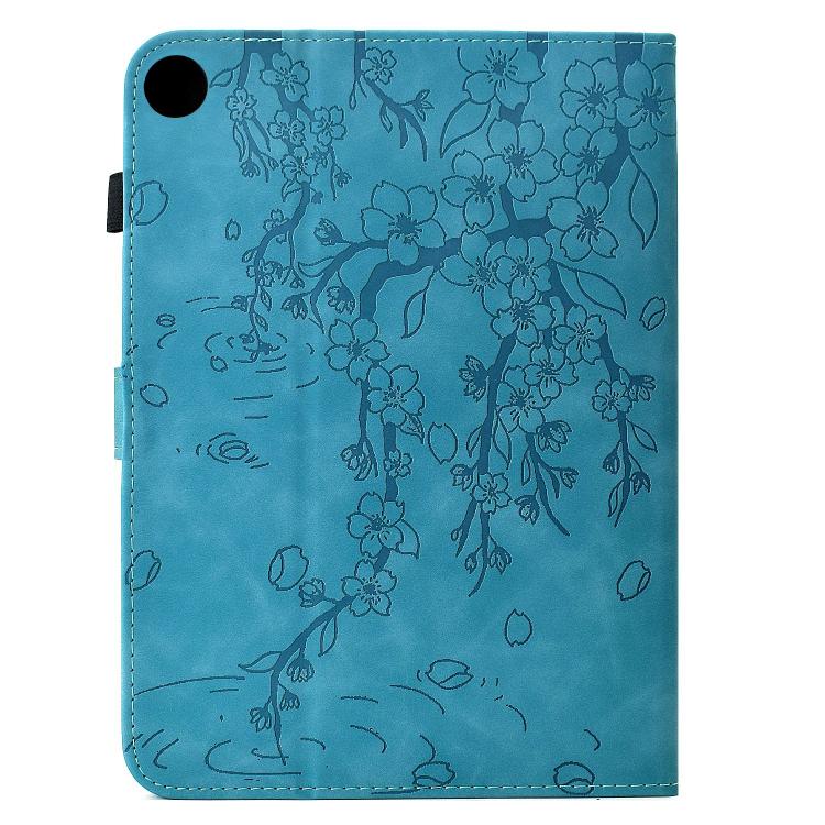 For Samsung Galaxy Tab A11+ / A9+ Plum Blossom Embossed Smart Leather Tablet Case