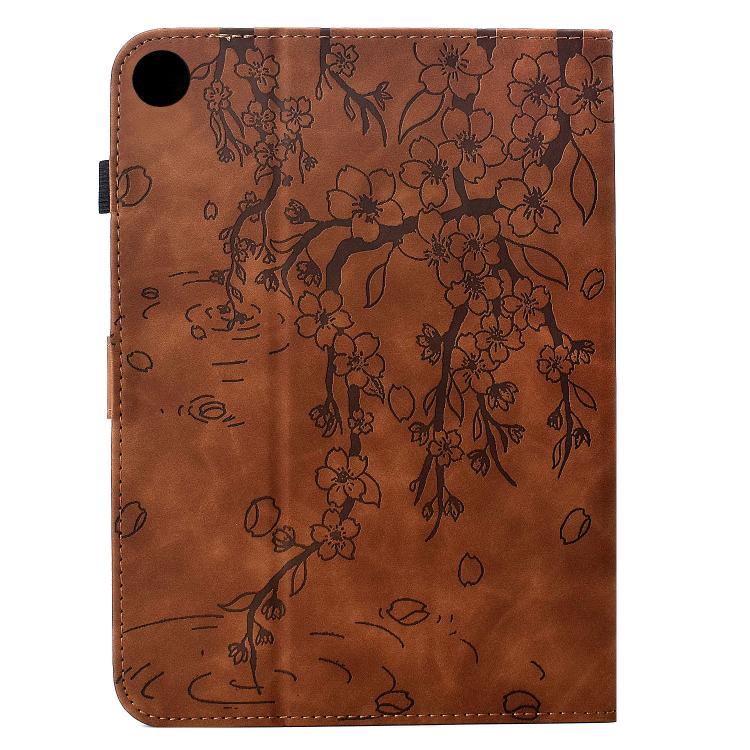 For Samsung Galaxy Tab A11+ / A9+ Plum Blossom Embossed Smart Leather Tablet Case